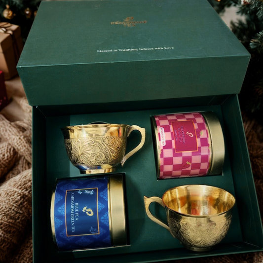 Gift Box with Brass Cups