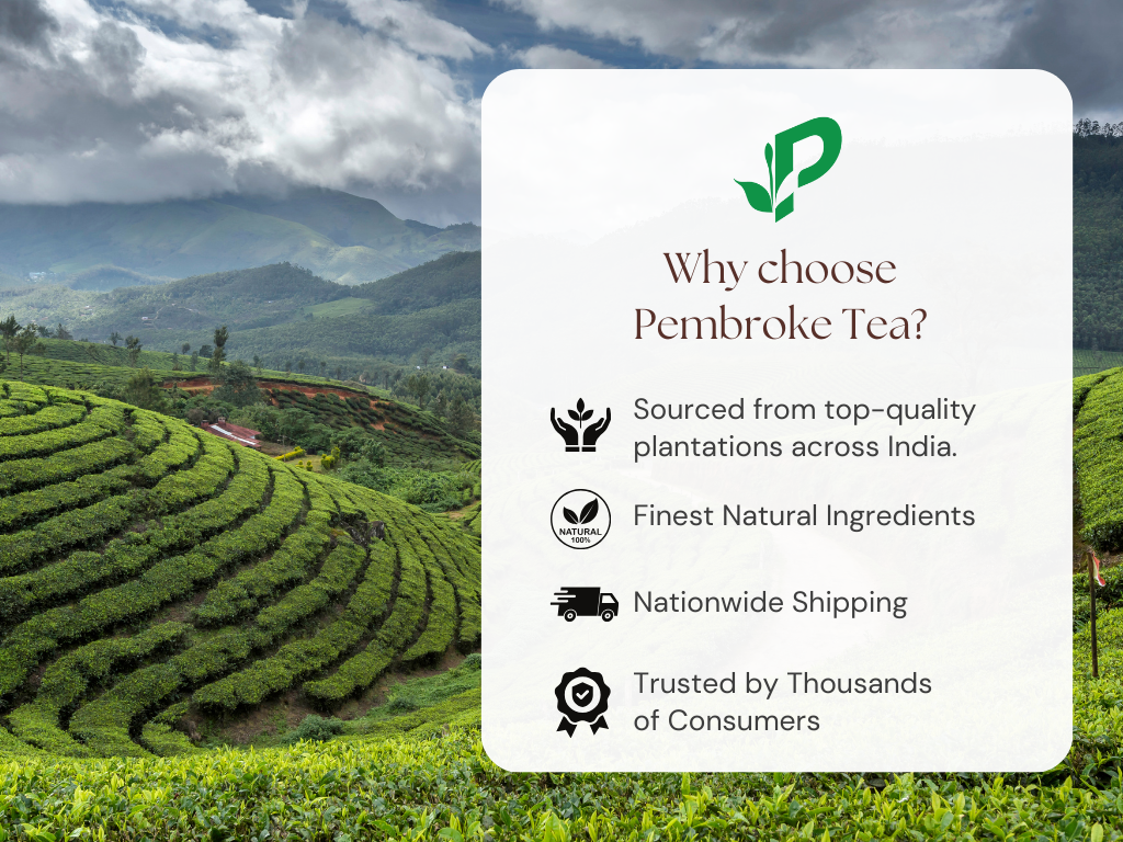 Why choose Pembroke tea? Calming Chamomile Tea - here for you after a long day