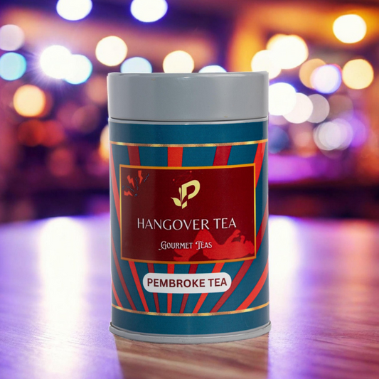 Hangover Tea loose leaf tin by Pembroke Tea - Your superhero after a wild night
