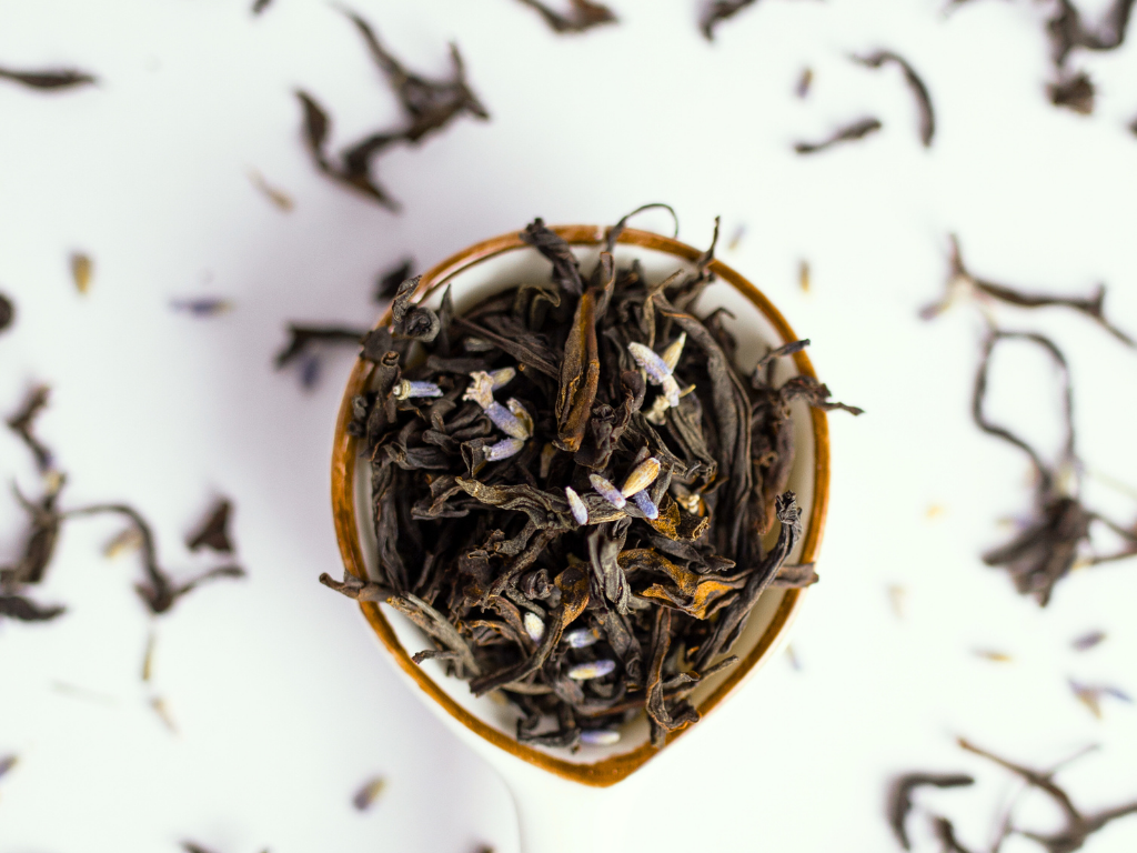 Lemon Lavender Black Tea by Pembroke Tea - This is the quality of our tea leaves and lavender buds. 
