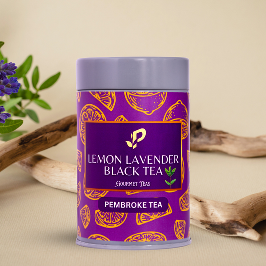 Lemon Lavender Black Tea by Pembroke Tea - Sip to feel relaxed and get good sleep now. 