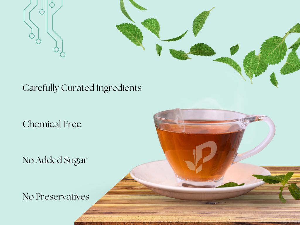  Pembroke Tea's brand values are shown in this infographic