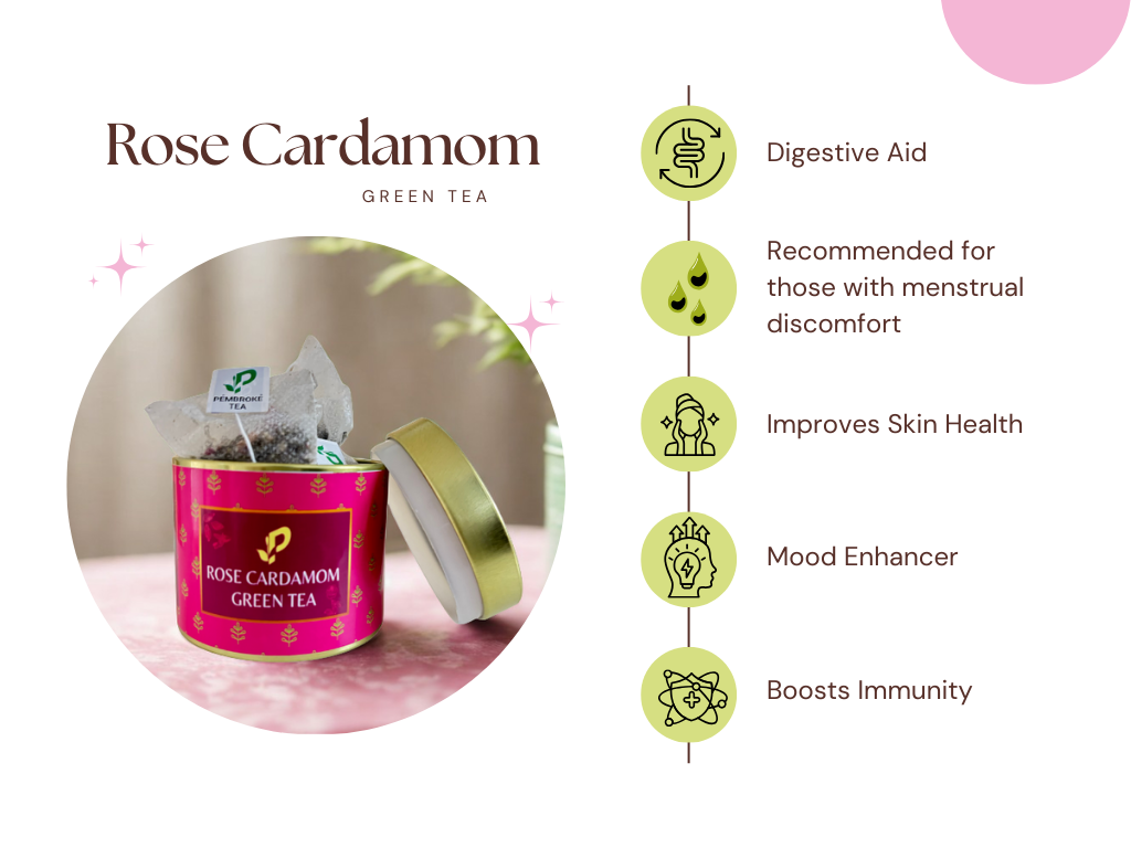 Rose Cardamom Sachets skin glow benefits and menstrual comfort